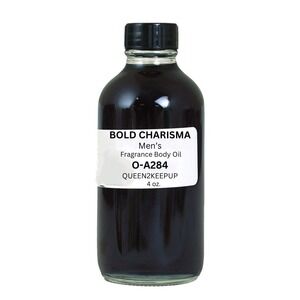 Bold Charisma Men's Body Oil All Natural Spicy Warm Captivating Scent 4 oz